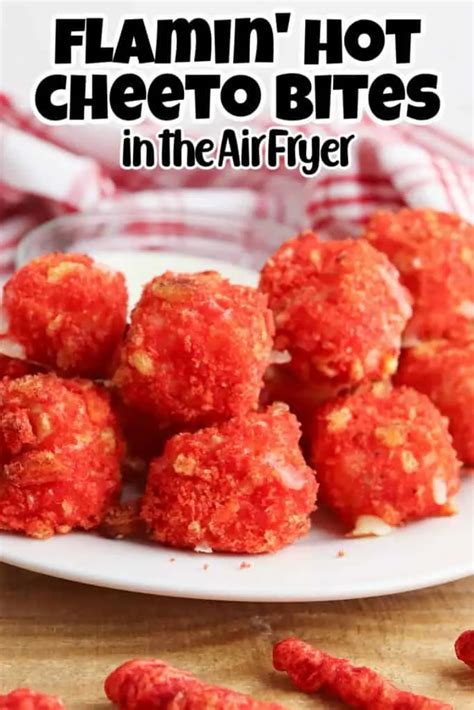 Air Fryer Flamin Hot Cheetos Cheese Bites Marathons Motivation