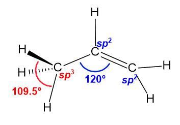 Draw a line-bond structure for propene, $\mathrm{CH}_3 \math | Quizlet