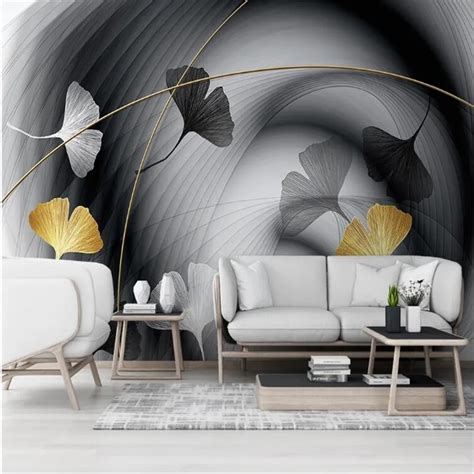 Milofi Custom D Wallpaper Mural Modern Minimalist Abstract Smoke Line