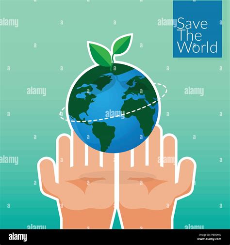 Human Hands Holding Earth Save The World Concept People S Volunteer