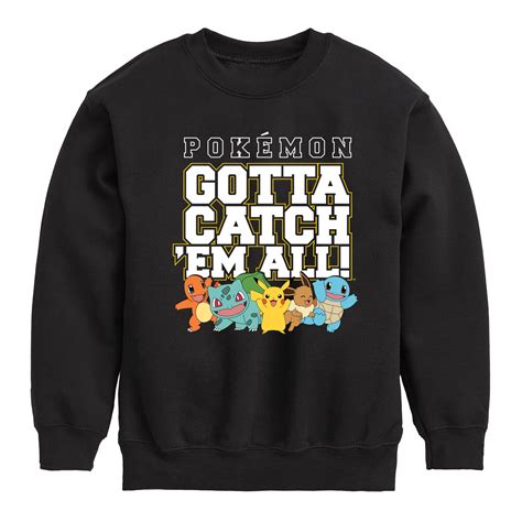 Pokémon Gotta Catch Em All Youth Crewneck Fleece Sweatshirt