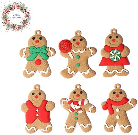 Large Gingerbread Man Ornaments Gingerbread Christmas Decor Christmas