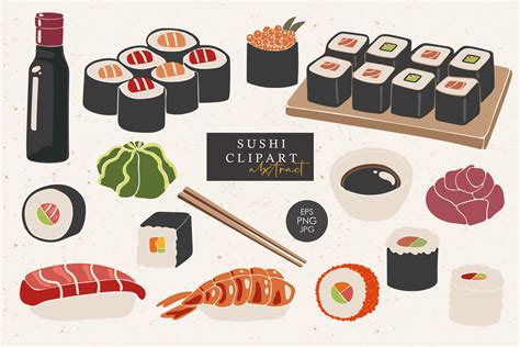 Sushi Clipart Japanese Food Clip Art Png Sushi Clipart By