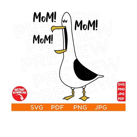 Mom Mom Seagull Svg Finding Nemo Svg Disneyland Ears Cli Inspire