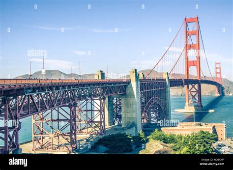 Golden Gate Bridge And Frisco Bay San Francisco Stock Photo Alamy