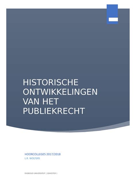 Hoorcolleges College Aantekeningen 1 2 3 4 5 6 7 Historische