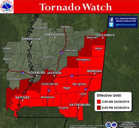 Parts of South Mississippi now under tornado watch to 3 a.m. | gulflive.com