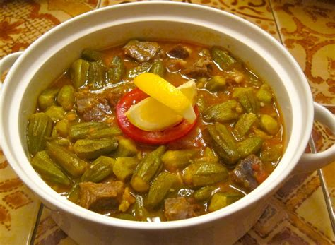 Bamya Egyptian Okra Stewfood Of Egypt Egyptian Recipes