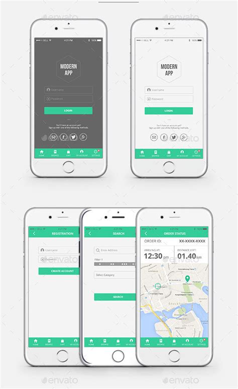 15 Mobile-App UI PSD Images - Mobile-App UI Design, Mobile App Design ...