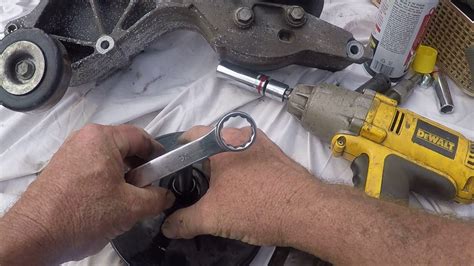 Removing The Power Steering Pump Pulley In Preparation Of Installing On Lssimple Kit Youtube