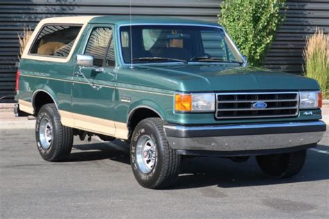 1990 Ford Bronco Eddie Bauer 2dr 4wd Suv For Sale Photos Technical Specifications Description