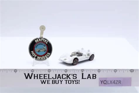 Chaparral 2G White Enamel 1969 Redline Hot Wheels Mattel Redline RL W Button Wheeljack S Lab