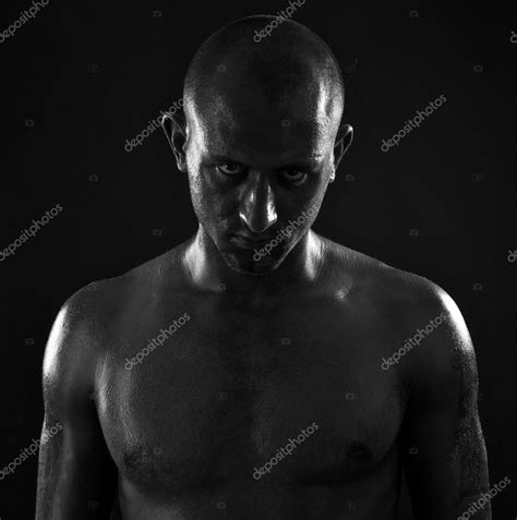 Poto Of Naked Athlete With Strong Body Stock Photo By Innervision