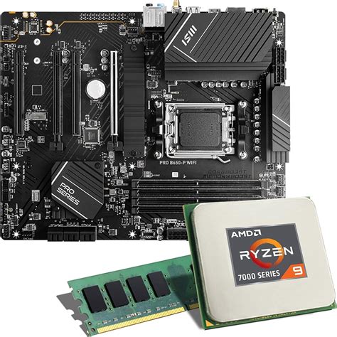 CSL AMD Ryzen 9 7900X MSI Pro B650 P WiFi 16 GB DDR4 RAM Mainboard