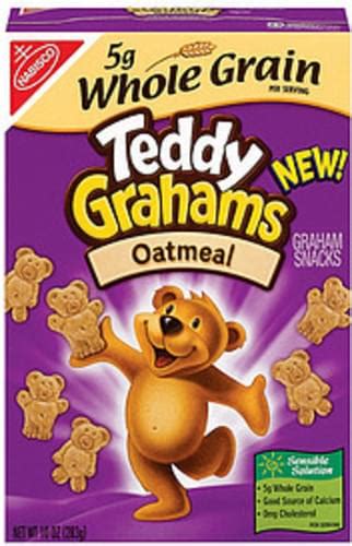 Nabisco Teddy Grahams Oatmeal Graham Snacks Oz Nutrition