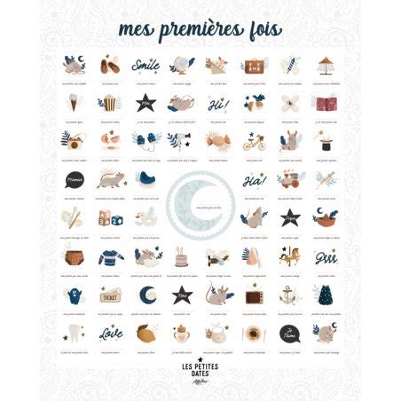 Affiche Mes premières fois Souris cobalt Les petites dates