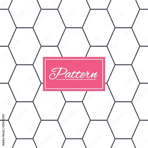 Hex stripped grid seamless pattern. Stock Vector | Adobe Stock