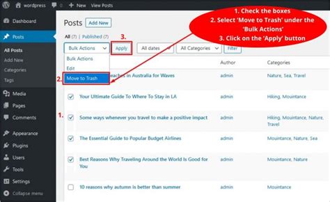 How To Delete Post In WordPress Step By Step Guide