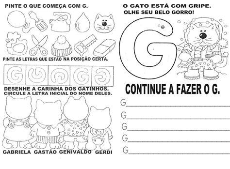 Atividades Letra G 1 Ano - 10