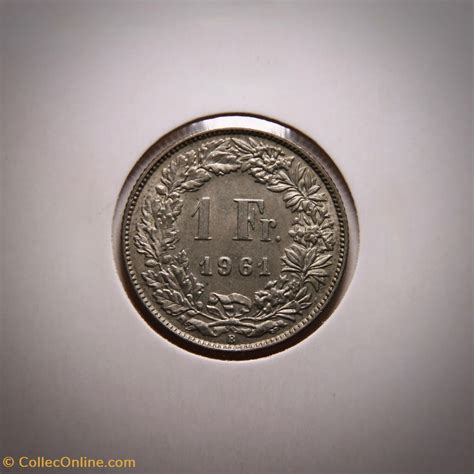 Franc Helvetia Debout B Coins World Switzerland Edge Reeded