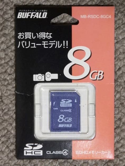 【未使用】buffalo Sdhcメモリーカード 8gb【新品未開封・送料無料】 の落札情報詳細 ヤフオク落札価格情報 オークフリー