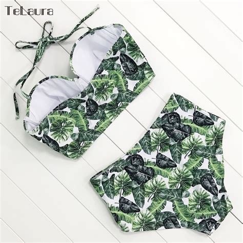 FREE SHIPPING Sexy Floral Print High Waist Push Up Bikini Set JKP1775 Allkpop Shop