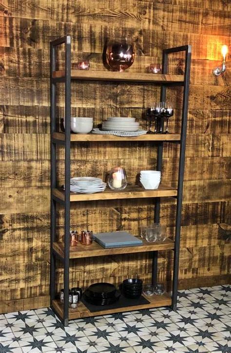 Rustic Free Standing Shelving Unit Available Storm Interiors