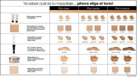 Ya sabes cuál es tu tono de maquillaje Elige el tuyo Mary kay