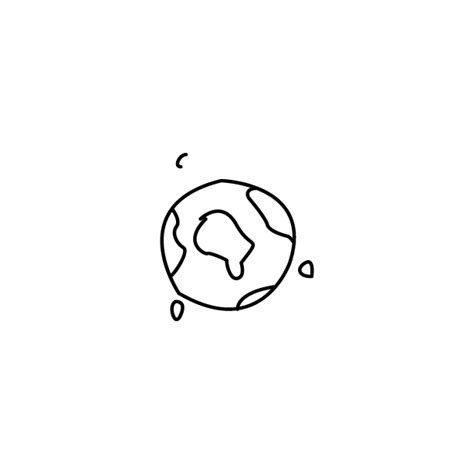 Black And White Earth Icon Png