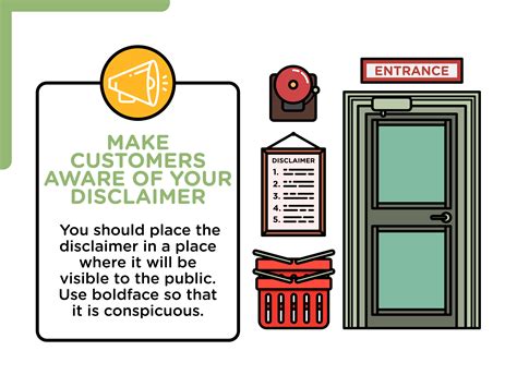 write  legal disclaimer   business  steps