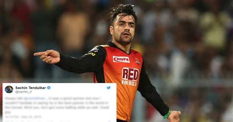 Rashid Khan Is The Best T20 Spinner Sachin Tendulkar