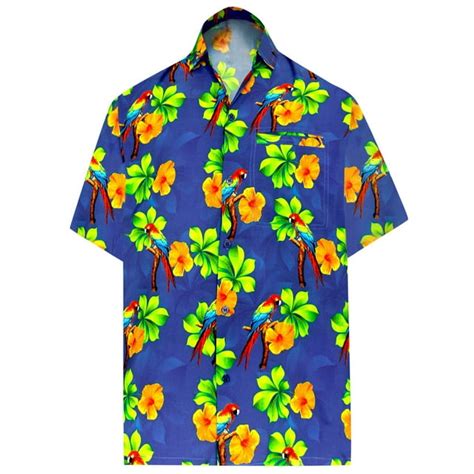 Happy Bay Mens Hawaiian Shirts Short Sleeve Button Down Shirt Mens