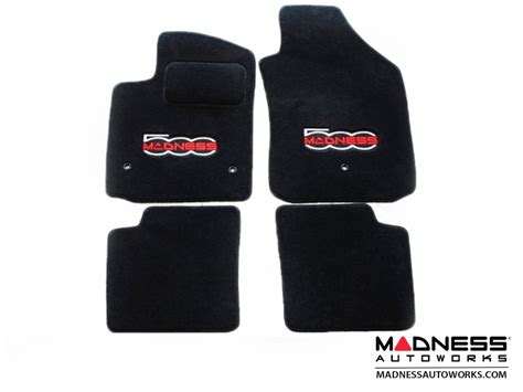 Fiat 500 Floor Mats By Madness Set Of 4 Front And Rear Deluxe Fiat 500 Parts And Accessories