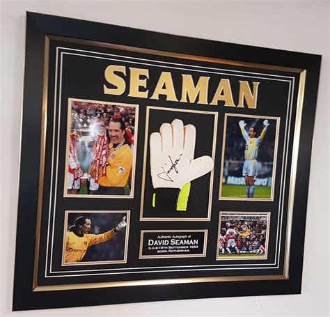 David Seaman Arsenal Signed Football Glove Framed – Experience Epic