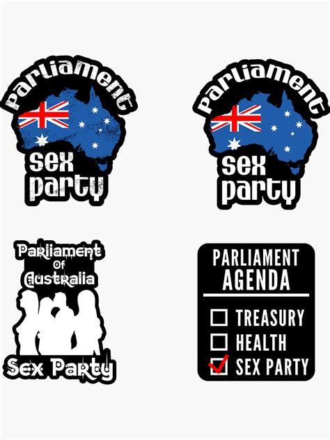 Parliament Of Australia Sex Party 2021 Sticker Pack Value Sticker For Sale By Wpahat Redbubble