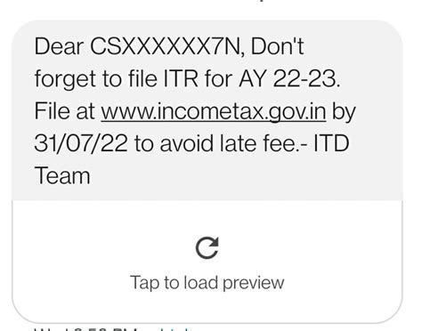 Itr Filing Income Tax Department Keep Sending Warning Messages To File