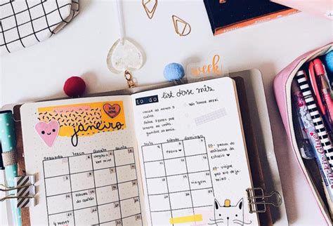 15 ideias de páginas para o seu bullet journal A Craft