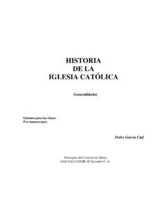 HISTORIA DE LA IGLESIA CATÓLICA Catholic net historia de la iglesia