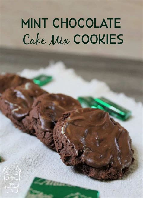 Mint Chocolate Cake Mix Cookies | Recipe | Chocolate cake mix cookies ...