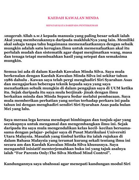 PDF Proses Kawalan Minda DOKUMEN TIPS