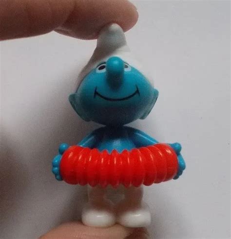 Rare Kinder Surprise Egg Vintage Toy Music Smurf Figure Peyo