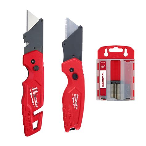 Milwaukee Tool FASTBACK and FASTBACK Compact Flip Utility Knife w/ 50 ...