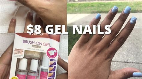 Kiss Brush On Gel Nail Kit Tutorial Diy 8 Nails Gel Nail Kit Gel Nail Tutorial Nail Kit