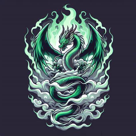 Green Dragon Design 3 By Punkerlazar On Deviantart