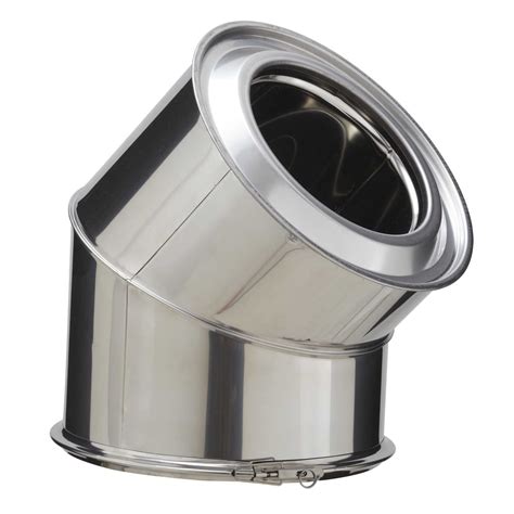 Coude Poujoulat Inox Inox D 150 45 Conduit Rigide Isolé