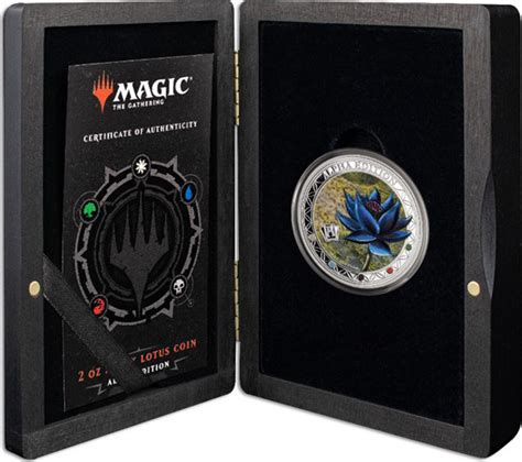 5 Dollars ALPHA BLACK LOTUS Magic The Gathering 2 Oz Silver Coin 5