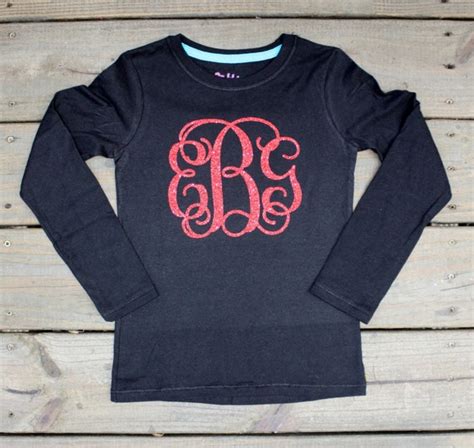 Items Similar To Long Sleeve Monogrammed Shirt Personalized Shirt