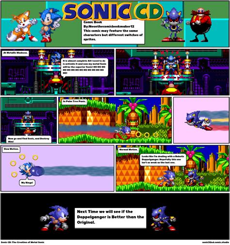 Sonic Cd The Creation Of Metal Sonic Comic Studio