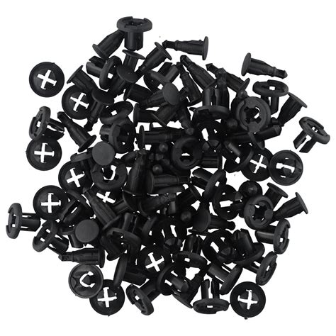 50pcs Auto Car Bumper Fender Retainer Push Black Nylon Clips Fastener For Honda Ebay