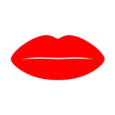 Sexy Red Female Lips On A White Background Bold Lips Are Great For